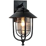 [Material] Der Lampenkörper besteht aus gegossenem Aluminiumleuchtenkörper, doppelter Netzverstärkung, mit Aufprall-und Korrosionsbeständigkeit. Verdickter Glaslampenschirm, hohe Härte, stoßfest und wasserdicht.