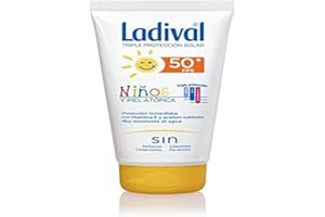 LADIVAL NIÑOS Leche FPS50+ 150 ML, Negro, Normal