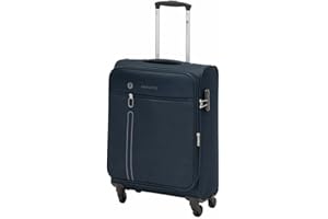 R RONCATO Ciak Roncato Trolley Morbido Bagaglio da Cabina 55 cm 4 Ruote Serie One Way Colore Blu Navy