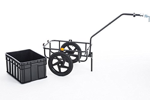 CLP Fahrrad-Anhänger WILLY, komplett mit Abdeckplane & Universal-Kupplung schwarz - 5