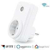 Presa Intelligente con Interruttore Senza Fili SWA1 in Amazon Alexa e Google Home Telecomando Wireless e Comandi Locali Sul Dispositivo Interruttore di Risparmio Energetico Supporto IFTTT