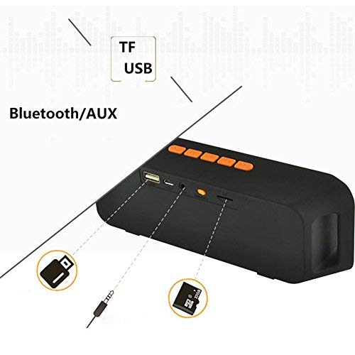 Veemoo Altavoz Est  reo Bluetooth Port  til Altavoces Con Radio FM Micr  fono Puerto USB AUX Para iPhone Android Smartphone Tablet PC Ordenador MicroSD U disco y Dispositivos Bluetooth de Audio