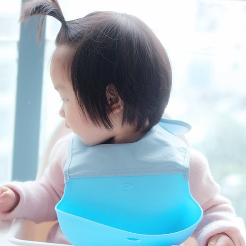 weiche Silikon Tasche Baby Lätzchen, Chilly Rolle bis Kleinkind Lätzchen, wasserdichtes Baby Lätzchen mit komfortabler Stoff Hals, 2 Stück - 8