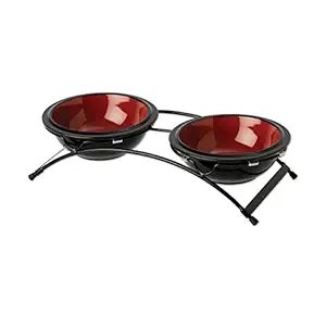 PetRageous 91457 2 Cups Black/Fire Red 3