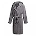Produktbild adidas Erwachsene Bathrobe Us Bademantel, Grey/Carbon, L