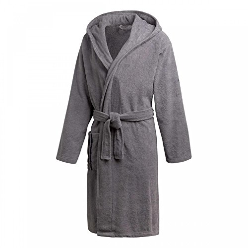 Preisvergleich Produktbild adidas Erwachsene Bathrobe Us Bademantel, Grey / Carbon, L