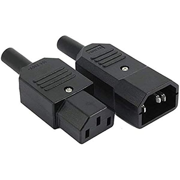 Mdeper C13 C14 Enchufe de Potencia AC250V 10A 3 Pines ...