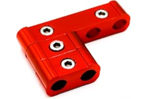 Spark Plug Wire Separator, MoreChioce 3 Pieces Spark Plug Lead Separator Aluminum Engine Spark Plug Wire Separator Divider Spark Plug Wire Separators Kit 8mm 9mm and 10mm,Red