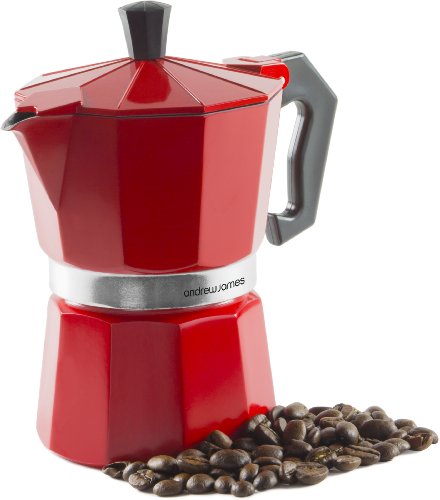 Andrew James – 3 Tassen Espressokocher Im Italienischen Stil – Rot – Inklusive Dichtungsring Andrew James – 3 Tassen Espressokocher Im Italienischen Stil – Rot – Inklusive Dichtungsring Bilder