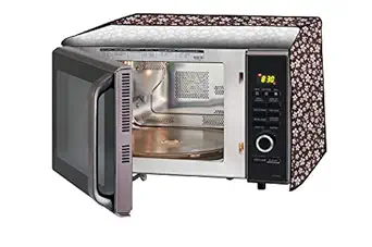 Stylista Microwave Oven Cover for Borosil Prima 25 Liter 1500 Watt Convection Oven Toaster Griller (OTG) Floral Pattern Brown