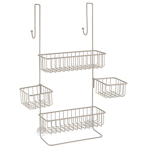 InterDesign 28075EU Metalo Over Door Dusch-Caddy, satin