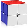 Authfort Moyu 2x2 Speed Cube Stickerless 2 by 2 Magic Cube Puzzles Toys 50mm