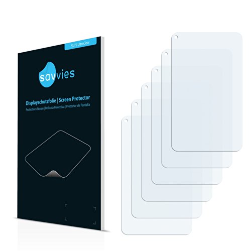 6x Savvies Displayschutzfolie für Smartbook S7 Surfer 7 Folie Schutzfolie Displayfolie - Klar
