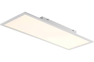 Lindby LED-taklampa (LED-panel) Quais (modern) i vitt av aluminium (1 flamma), lamptaklampa, kök