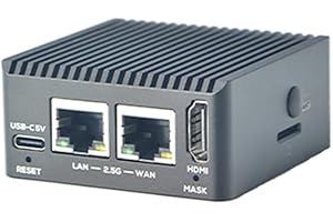 WAYPONDEV Nanopi R5C bezprzewodowy mini router WiFi OpenWRT z Rockchip RK3568B2 Soc 0.8T NPU 4 GB LPDDR4X RAM 32 GB eMMC Onboard Dual PCIe 2.5 Gbps Ethernet porty M.2 BT WiFi Module Slot Support Debian Ubuntu