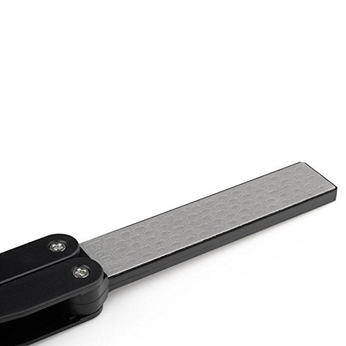 Goodia Folding Diamond Sharpeners for outdoor camping,sharpening stone/Pocket Knife Sharpener/Diamond Combo Fin/Fast & Easy Pull Thru Design. - 3