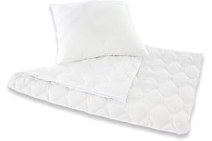 Träumeland SET MÄRCHENWEICH - Spezialfaser für beste Klimaregulierung und optimalen Feuchtigkeitstransport atmungsaktiv und langlebig Decke: 135 x 200 cm + Kissen 80 x 80 cm