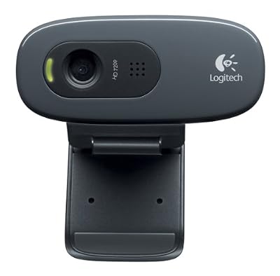 Logitech HD Webcam C270 Webcam HD avec microphone intégré USB Compatible Skype/MSN/Facebook Noir (version Europe Centrale)