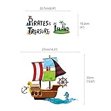 Decowall DW-1310 Piranten & Schatzinsel Wandsticker Wandaufkleber Wandtattoo Kinderzimmer - 7