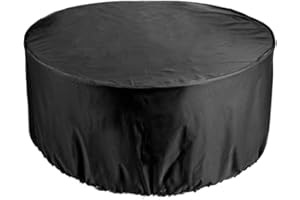 JIGERJS Funda para mesa de jardín, funda de salón de jardín, funda de tela Oxford 420D, impermeable, cortavientos, protección UV, para conjunto de asientos de mesa de jardín, 128 x 71 cm