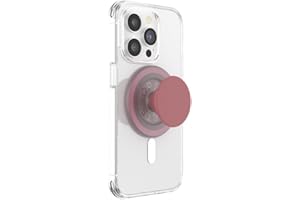 PopSockets: PopGrip Round pour MagSafe - Anneau Adaptateur pour MagSafe Inclus - Support et Poignée pour Smartphone et Coques avec Un Top Interchangeable - PopOut Basic Clay