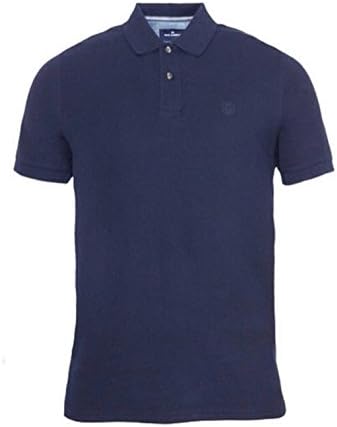 Men's Famous Store Short Sleeve Polo T shirts Pique (Large, Navy)