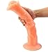 Produktbild Riesige Super Long Horse Cock Typ Anal Dildo 35x 8,5x13cm Big Plug gerippt Körper starke Saugnapf (Beige)