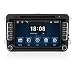 Produktbild PUMPKIN 2 Din Autoradio DVD Player mit GPS Navigation 7 Zoll für VW Volkswagen SEAT SKODA Jetta Golf Passat Polo Beetle Touran Bluetooth unterstützt Freisprechfunktion CanBus CD Lenkradsteurung