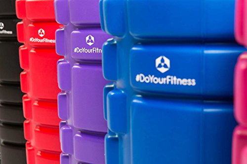 Innovative Faszienrolle / Schaumstoffrolle »Anasuya«: Massage- und Therapierolle zur Selbstmassage / hochwertige Verarbeitung & in 5 trendigen Farben(pink blau rot schwarz & lila). Die Sportrolle / Fitnessrolle ist optimal für fasziales Training des Rücken mit einer Abmessung von ca 34cm x 14cm - 7