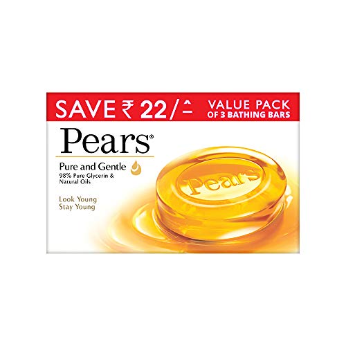 Pears Pure and Gentle Soap Bar, 125 g (Pack of 3) RS.155.00