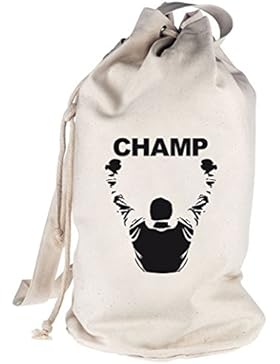 Shirtstreet24, CHAMP, Boxen Boxer bedruckter Seesack Umhängetasche Schultertasche Beutel Bag