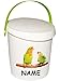 Produktbild Futterdose / Futterbox - " Vögel & Wellensittiche / Papagei " - incl. Name - für Tierfutter - Kleintierfutter - 2 Liter - Vorratsdose / Aufbewahrungsbox - aus Kunststoff / Dose - Kiste mit Deckel und Tragegriff - Box & Kiste - Haustiere - Tierfutterdose - Trockenfutter / Behälter - Plastikdose - Aufbewahrung - Vogelfutter