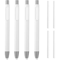 FainFun Lot De 4 Stylos Gommes Rétractables Kawaii + 8 Recharges - Gommes Mignonnes Pour École Et Bureau