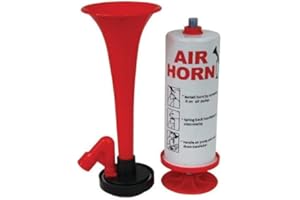 STREETWIZE ACCESSORIES Streetwize SWHH Reusable Handheld Air Horn Clam Pack – Gasless Air Horn with Pump Action, For Stag Parties, Rugby Matches, Parties