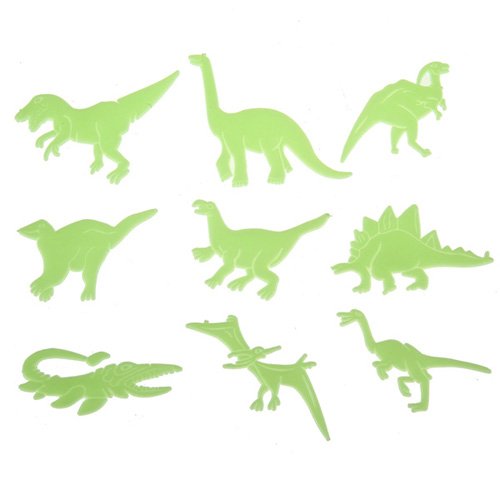 Glow in the Dark Night-Sticker für Kinderzimmer, Dinosaurier-Motiv