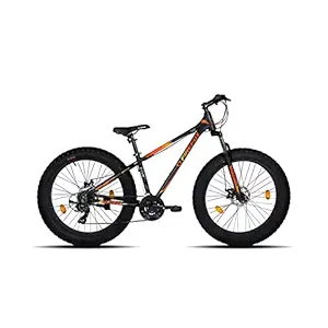 Firefox Bikes Swagfire 26T 21 Aluminum-Alloy Speed Fat Mountain Bike (Matt Black)