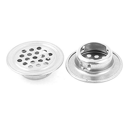 sourcingmap® Runde Metall Schrank Schrankwand Lüftungsabdeckung Luftentlüftung Louver 5 Stück - 2