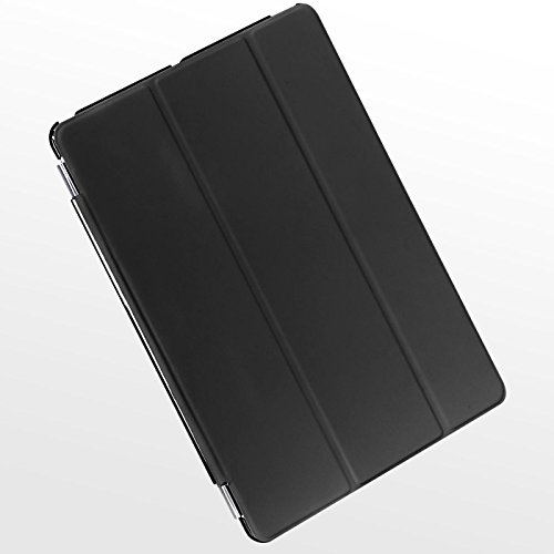iPad Mini 1 / 2 / 3 Hülle Smart-Cover Schutzfülle inklusive Schutzfolie und Touchpen Cover Case farbige Rückseite iPad Mini 1 2 3 Stand mit Sleep Funktion Etui Hülle Tasche Holder Schwarz - 6