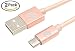 Produktbild Micro-USB-Ladekabel, 1 m, Daten-Sync-Kabel für Samsung Galaxy S5 S6 S7 Edge, mit 5-Pin-Micro-USB-Stecker, 2 Pack Rose Gold Nylon Braided