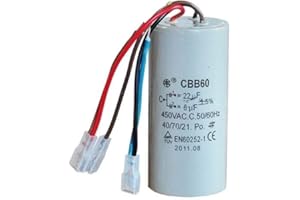 EUROSHOPPINGONLINE Condensatore a 3 fili ricambio paranco elettro carrucola l'europea tiratutto per TT 200-22 mF + 6 mF