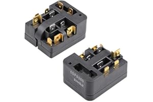 OTNE - 2 x Relè di avviamento PTC per frigorifero, 3 poli, protezione termica da sovraccarico