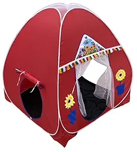 Homecute Foldable Popup Kids Play Tent House for 3 Year to 12 Years 110 x 110 x 120 cm (Red)