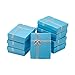Produktbild nbeads 12PCS Karton Schmuck Geschenketuis Geschenkboxen Halskette & Armband mit Bowtie, Wasserblau, 9 x 7 x 3 cm