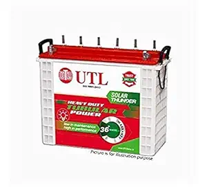 P.E UTL UiT 2036 200 AH Tall Tubular Battery (Red, 12V)