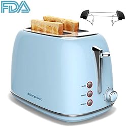 Grille Pain Noir Toaster Morpilot, Grille-pain 4 fentes, 6 Niveaux de Brunissage Réglable, 1600w Grille Pain Inox Extra Large avec Décongeler Réchauffer et Annuler +Tiroirs de ramasse-Miettes Amovible