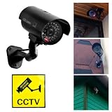 4 [INCLUYE LAS ETIQUETAS DE SEGURIDAD] Hemos incluido la pegatina CCTV amarilla estándar para crear la ilusión de un ojo que todo lo ve.