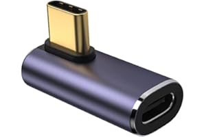 NFHK 40 Gb/s USB4 typ C męski na żeński niskoprofilowy prawy kątowy 100 W moc danych 8K adapter wideo do laptopa telefonu