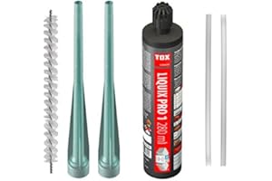 TOX 84100081 zestaw 1 x zaprawa kompozytowa Liquix Pro 1 bez styrenu 280 ml, 2 x przedłużacz do mieszacza statycznego Liquix Longa 200, 1 x szczotka cylindra do czyszczenia, 2 x mieszacz statyczny