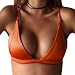 Produktbild Damen Swimwear Internet Push-Up gepolsterte Bikini Top Bademode (L, orange)