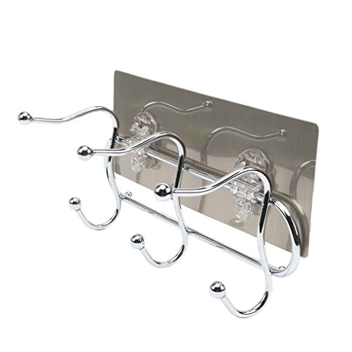 Preisvergleich Produktbild Providethebest Edelstahl Aufhänger S Reihe Haken Badezimmer Kithcen Schlafzimmer Einhängegestell Hut-Mantel-Kleidung Geländer Verschluss-Halter